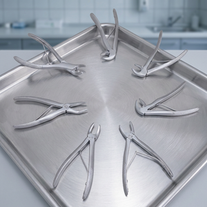 Forceps d'extraction dentaire pour animaux de compagnie en acier inoxydable, forceps dentaires vétérinaires manuels pour clinique vétérinaire pour chats et chiens - Product Image 2