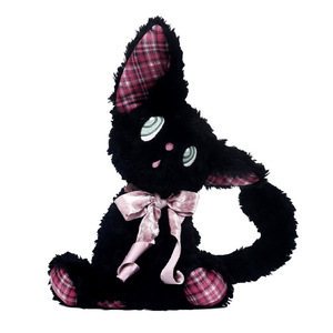 Mochila de peluche larga con diseño de gatito divertido para escuchar música, rellena de algodón PP, linda almohada para dormir, regalo de cumpleaños - Product Image 5