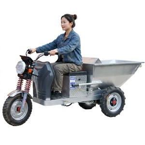 Tricycle électrique à 3 roues en acier, chariot de transport, pneus pneumatiques 48V, usage construction - Product Image 2