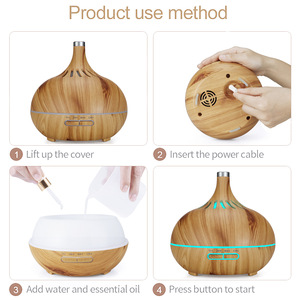 Difusor de Aceites Esenciales Ce Rohs de 500 ml con Acabado Madera, Difusores de Aromas Inteligentes con Vapor Frío y Control Remoto - Product Image 3