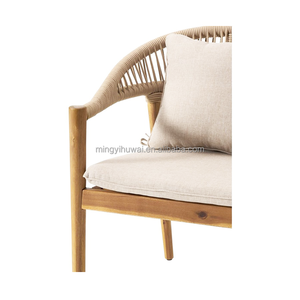 Vente <span class=keywords><strong>en</strong></span> gros de <span class=keywords><strong>chaise</strong></span> <span class=keywords><strong>en</strong></span> <span class=keywords><strong>bois</strong></span> de teck pour patio <span class=keywords><strong>extérieur</strong></span> <span class=keywords><strong>chaise</strong></span> de salle à manger tissée <span class=keywords><strong>en</strong></span> corde chaises de jardin classiques de luxe pour patio avec coussins - Product Image 2