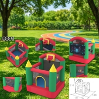Château gonflable familial Hansenland Classic Jumping House avec écran de projection en tissu Oxford, capacité 3 personnes