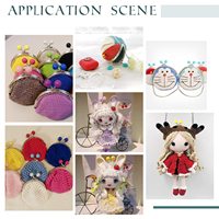 Cadre de sac à main en perles de bonbon personnalisé pour sacs en Crochet, pochette en métal, sac à main, bisou, fermoir