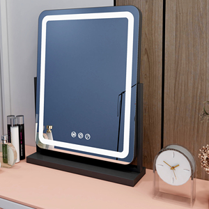 Nhà Máy bán hàng trực tiếp của chất lượng cao Led Gương mỹ phẩm với ánh sáng Tricolor mờ HD Vanity gương - Product Image 1