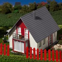 Clôture en bois artisanale multicolores de 90 cm, accessoires de jardin féerique DIY, mini clôture de jardin en bois