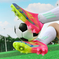 Chaussures de Football d'Occasion de Designer de Haute Qualité, Nouvelle Mode Crampons Noirs et Rouges, Bottes de Football pour Hommes