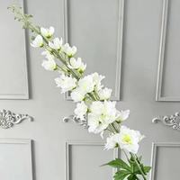 Rangkaian Bunga Mawar dan Hydrangea Sutra Buatan Warna Putih untuk Pernikahan Dekorasi Rumah Gaya Nordik Modern