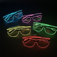 Logo personnalisé Enfants 'Dark Neon Glow Lunettes Lumineux Nouveauté Cadeaux pour Thanksgiving Saint Valentin Fête Diwali Ramadan