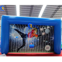 But de football gonflable pour tir au but, défi de vitesse, cible de tir, jeu de football gonflable