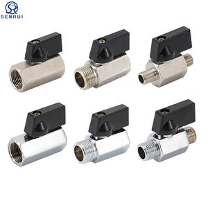 Robinet <span class=keywords><strong>à</strong></span> bille miniature en laiton de haute qualité 1/4\" 2\" Bspt Bspp NPT Femelle Mâle 4 pouces Robinet <span class=keywords><strong>à</strong></span> bille manuel en laiton pour l'eau - Product Image 1