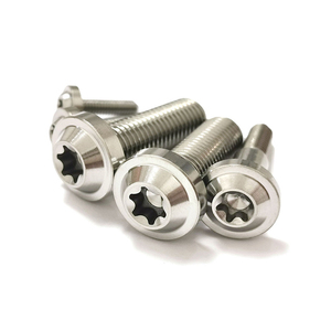 Tùy chỉnh đầy màu sắc kẽm mạ M5 M6 M8 Titan lớn nút đầu bu lông gr2 <span class=keywords><strong>GR5</strong></span> Torx đĩa đầu bu lông Titan cho xe máy - Product Image 4