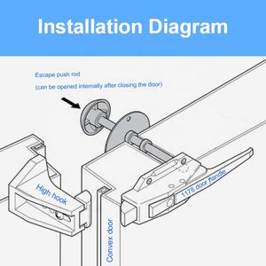 תעשייתי 1178 צבע אבץ חומר סגסוגת תנור אחסון קר מקפיא דלת חדר קר דלת ידית מנעול לשימוש חלון - Product Image 5