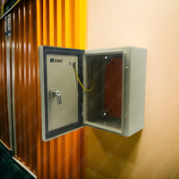 Boîte de distribution extérieure ZCEBOX, étanche, en acier inoxydable avec revêtement en poudre, ABS, PC, métal, niveau de protection IP65