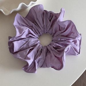 Chouchous en tissu surdimensionnés de 20 cm, style coréen, doux, à plusieurs couches, couleur unie, accessoires pour cheveux pour femmes - Product Image 6
