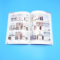 Brochures de livres surdimensionnées entièrement personnalisables avec reliure cousue Reliure parfaite Options multi-artisanat-Papier offset en carton