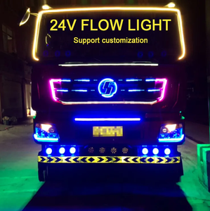 24V 5050 60SMD Cob Rgb Éclairage D'avertissement Led Bande Lumineuse Led Grille Bandes Lumineuses Pour Camion Remorque Camion Caravane - Product Image 2