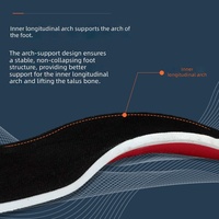Semelles orthopédiques pour pieds plats, soutien de la voûte plantaire stable en TPU, protection du talon en gel EVA absorbant les chocs, respirantes et anti-transpiration