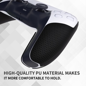 PlayVital ดีไซน์แบบแยกส่วน สีดำ กันลื่น ดูดซับเหงื่อ พรีเมียมกริป สำหรับจอย PS5 - Product Image 5