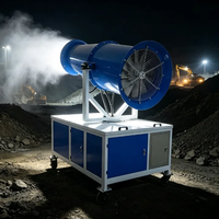 Canon à brouillard pour la rénovation routière / le fraisage, portée 60 m, pour la suppression de la poussière d'asphalte avec option réservoir d'eau chauffée