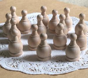 Pions en bois, pièces de jeu en bois naturel pour jeux de société, artisanat DIY et utilisation en classe - Product Image 1