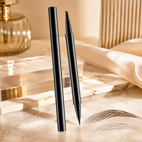 Crayon à sourcils liquide 4 pointes imperméable OEM sous marque privée, stylo à sourcils 3D naturel longue tenue, maquillage des yeux précis, vente en gros