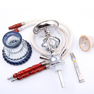 Fábrica Diretamente Vendas Vidro Shisha Tradicional Árabe Fumar Acessórios Um Dois Hookah Mangueira