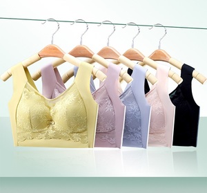 Soutien-gorge sans fil confortable grande <span class=keywords><strong>taille</strong></span> pour femme, couvrance totale, bonnets profilés sans armatures, design invisible, avec nœud, pour un excellent maintien des poitrines généreuses - Product Image 5