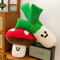 Coussin Ours Série Légumes Adorable, Peluche Ultra Douce en Coton PP, Lavable, Rechargeable, Coussin d'Anniversaire