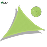 Polyester imperméable 6m * 6m couleur sable personnalisé plage Portablecar parc Patio jardin extérieur soleil voile d'ombrage