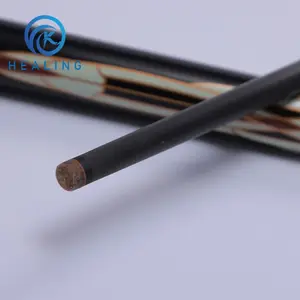 Siyah teknoloji 3/4 bölünmüş karbon Fiber şaft bilardo havuz Cue oyun sopa kutup radyal Pin ucu OD 10.5mm OEM özelleştirmek