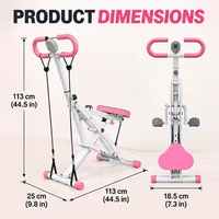 Machine de cardio-training à domicile personnalisable avec logo, faible MOQ, bandes de résistance 3 couleurs, équipement de fitness pour la maison, OEM ODM