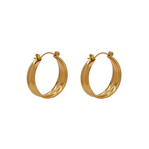 Geometric Stud Earrings Gold Zinc Alloy Fashion Jewelry For Women - Product Image 5