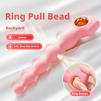 Elektrischer Silikon-Analplug Vibrierendes Ei mit Mini Analdehner für Männer/Frauen Mehrere Geschwindigkeiten & Vibrationsmuster für Anale Anwendung