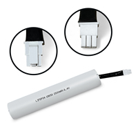 Baterai Pengganti Lampu Darurat JINTION 6.4V 1500mAh LiFePO4 untuk ELP B091T TU, Ditempatkan di Tabung Tahan Api 3 Kawat