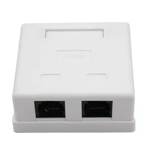 Rj45 Rj11 Single Port Double Port Network Connection Junction Box Surface Mount Box