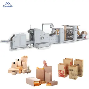 Cheap Price High Speed V Bottom Bread Paper Bag Making Machine For Food Shop