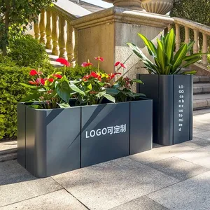 Macetas Resistentes para Exteriores, Modernas y Ecológicas, Jardinera Móvil para Exteriores, para el Departamento de Ventas y Plazas Comerciales - Product Image 1