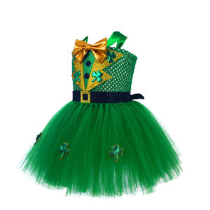 Recién llegado, falda <span class=keywords><strong>de</strong></span> tutú <span class=keywords><strong>para</strong></span> niña con tocado, disfraz <span class=keywords><strong>de</strong></span> San Patricio - Product Image 5