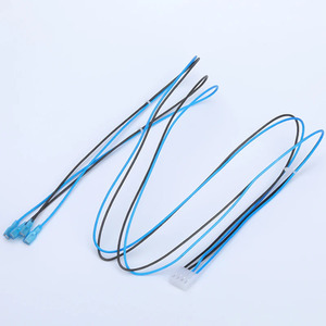 Kawat listrik hitam 600V buatan pabrik dengan pisau 250 tabung PVC transparan ke bendera Kit kabel konektor produk harnes kabel - Product Image 3