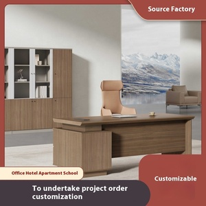 Hiện Đại Đơn Giản Thiết Kế Điều Hành Bàn & Giám Sát Ghế Bằng Gỗ Nội Thất Văn Phòng Cho Nhà Sử Dụng Bán Buôn Nhân Viên Bảng Máy Tính Bảng - Product Image 3