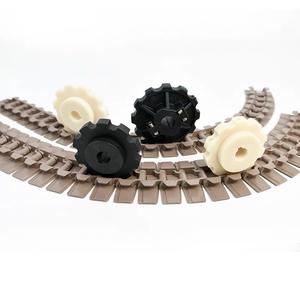 880TAB K325 K450 פלסטיק POM מסוע אצטלי שרשרת עליון שולחן מתעקל עם ברגים הנעה וגלגלי סרק - Product Image 2