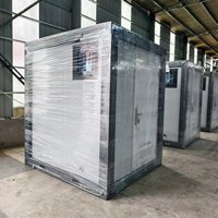 Unité de toilettes mobiles et de salle de bain extérieure abordable, innovante et à montage rapide pour les chantiers de construction et le camping