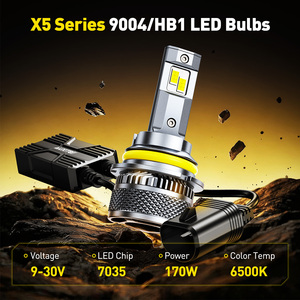AUXITO X5 9004 6500K <b>Headlight</b> Bulbs 9V 30V white 7200lm 80W 1:1 <b>LED</b> <b>Headlight</b> Bulbs - Product Image 4