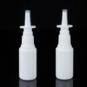 1oz Nasal Spray <b>Bottle</b> Mist Sprayer - Empty Refillable Amber Plastic Atomizer and Reusable Nose Sprayer for Nasal Medication - Product Image 5