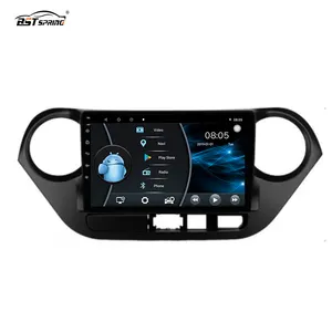 Bosstar Pemutar Multimedia Mobil 9 "1Din Android 10, Sistem Multimedia Otomatis Layar Sentuh Dvd GPS Mobil untuk Tangan Kiri Hyundai I10
