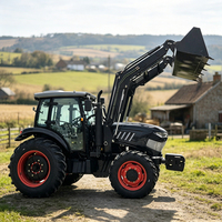 Tracteur agricole multifonctionnel de marque, 100 CV, 4 roues motrices, boîte de vitesses automatique, pompe à engrenages