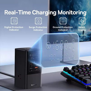 Cargador USB Rápido de <span class=keywords><strong>100W</strong></span>, Regleta de Enchufes 6 en 1, Estación de Carga de Escritorio, Protector de Sobretensión de 1200J para MacBook, iPhone 16, 15, Samsung - Product Image 6