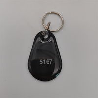 125 KHZ ID Number Printing Rewritble 34*27*6mm T5577 EM4305 ABS RFID Tag RFID Key Fob