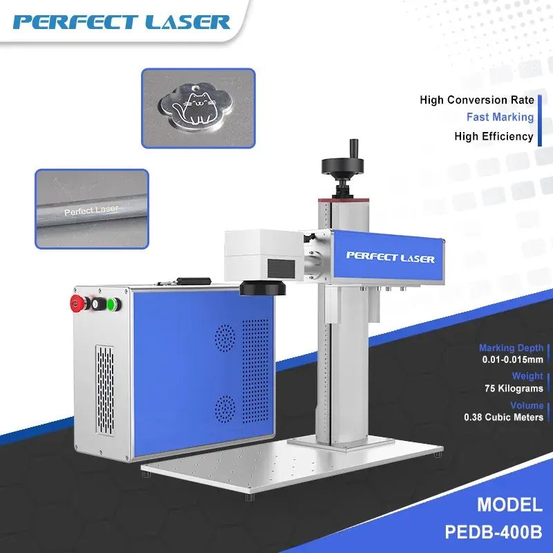 Perfect Laser Portable 20w 30w 50w Raycus MAX IPG metal Fiber CO2 UV Laser lazer Marking Engraving marker Machine engraver Price