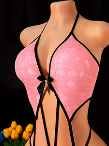 Sexy da donna senza schienale scavato, tutina con bretelle e biancheria intima, tutina Sexy da donna, letto da donna, passionale, allettante - Product Image 4